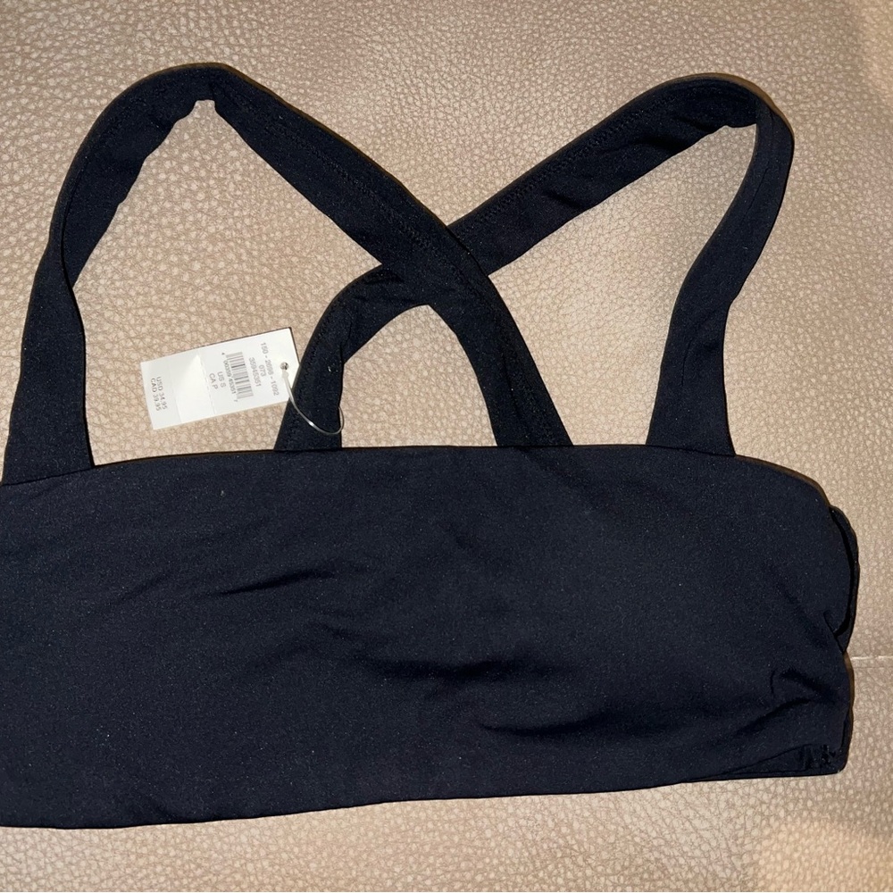 Aerie offline bandeau bralette, size small, black